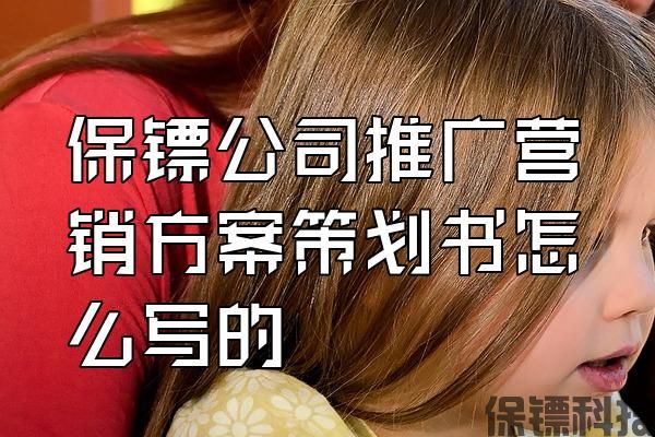 保鏢公司推廣營銷方案策劃書怎么寫的