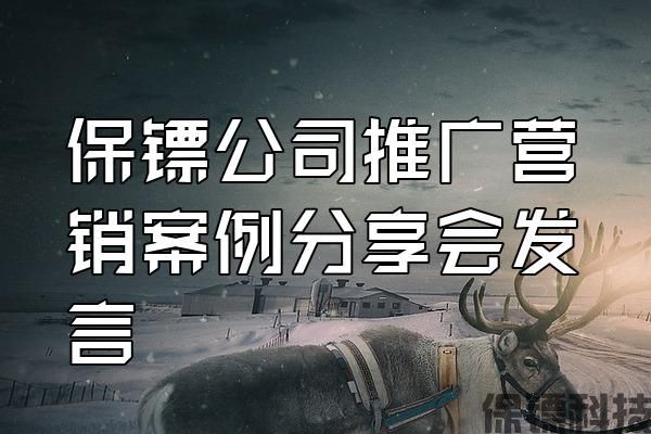 保鏢公司推廣營(yíng)銷案例分享會(huì)發(fā)言