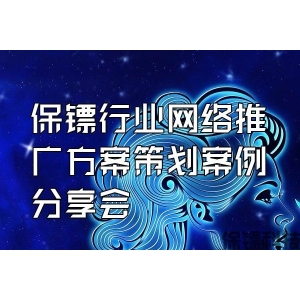 保鏢行業(yè)網(wǎng)絡(luò)推廣方案策劃案例分享會(huì)