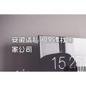 安徽請(qǐng)私人保鏢找哪家公司