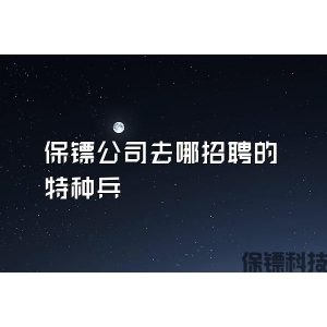 保鏢公司去哪招聘的特種兵