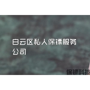 白云區(qū)私人保鏢服務公司