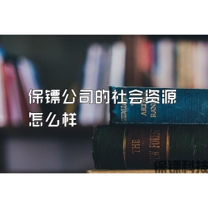 保鏢公司的社會(huì)資源怎么樣