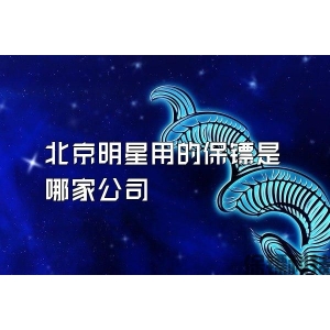 北京明星用的保鏢是哪家公司